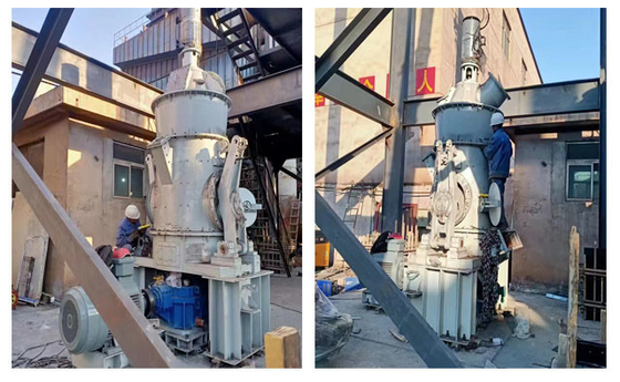 Planta vertical do moinho de rolo do cimento 85-730T/H para a moedura de quartzo de carvão da matéria prima